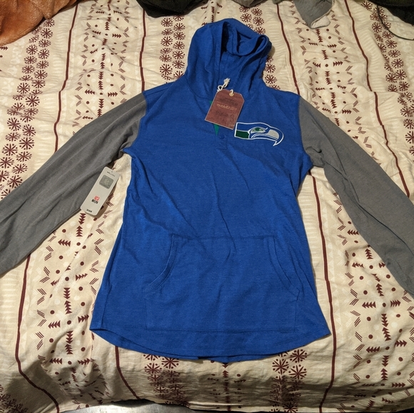 Throwback Seattle Seahawks Thin Hoodie - Picture 1 of 8